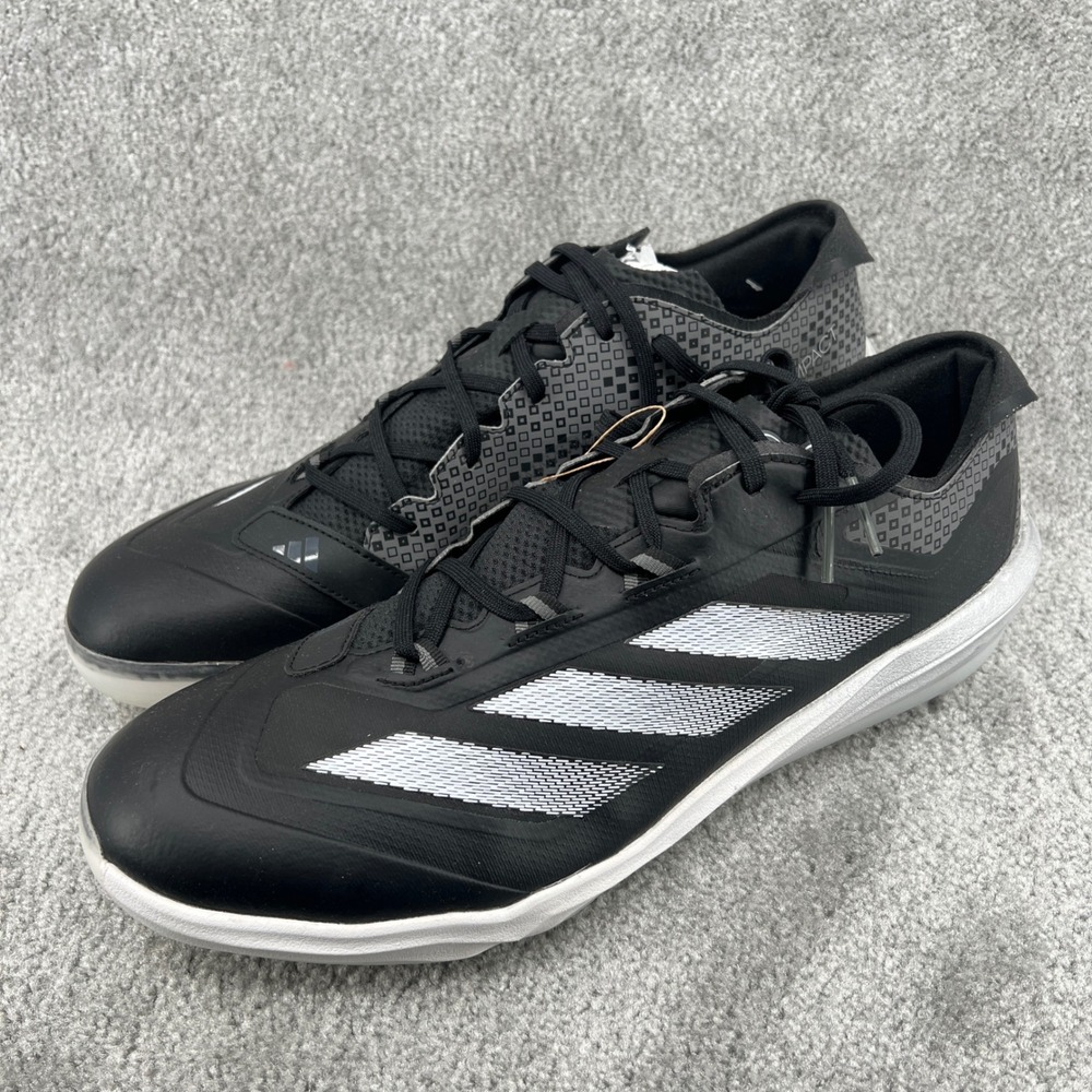 Adidas Adizero Impact WP Mens Baseball Cleats Black White‎ Metal JI1464 Size 16
